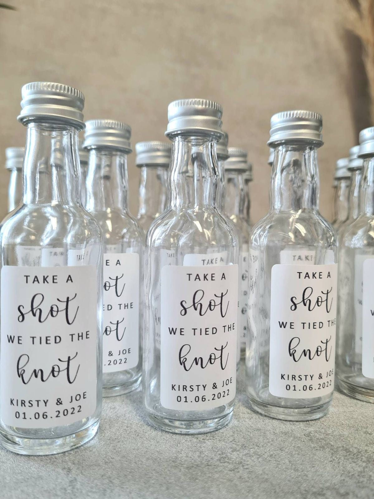 Mini shot bottles