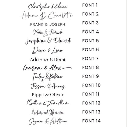 Acrylic welcome & seating plan