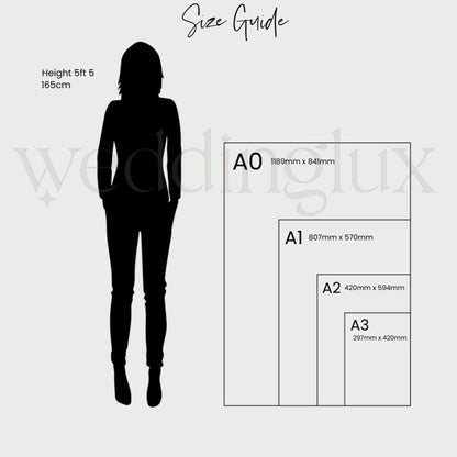 Acrylic welcome & seating plan